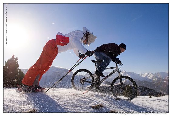 Champions de VTT - Nicolas Vouilloz et Ophélie David