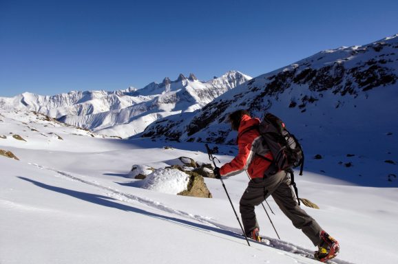 Rando ski Grandes Rousses - Peaux de phoque au Glacier des Quirlies